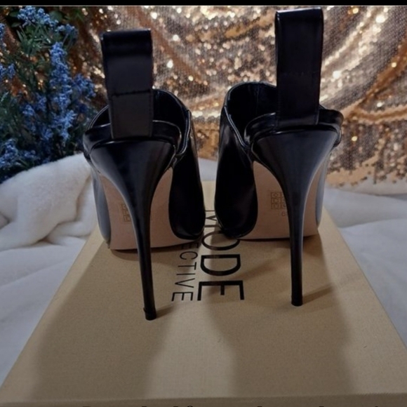 Black Maliko Pointed Mule by Mode Collection size EUR 39..US 8.5 - Picture 4 of 5